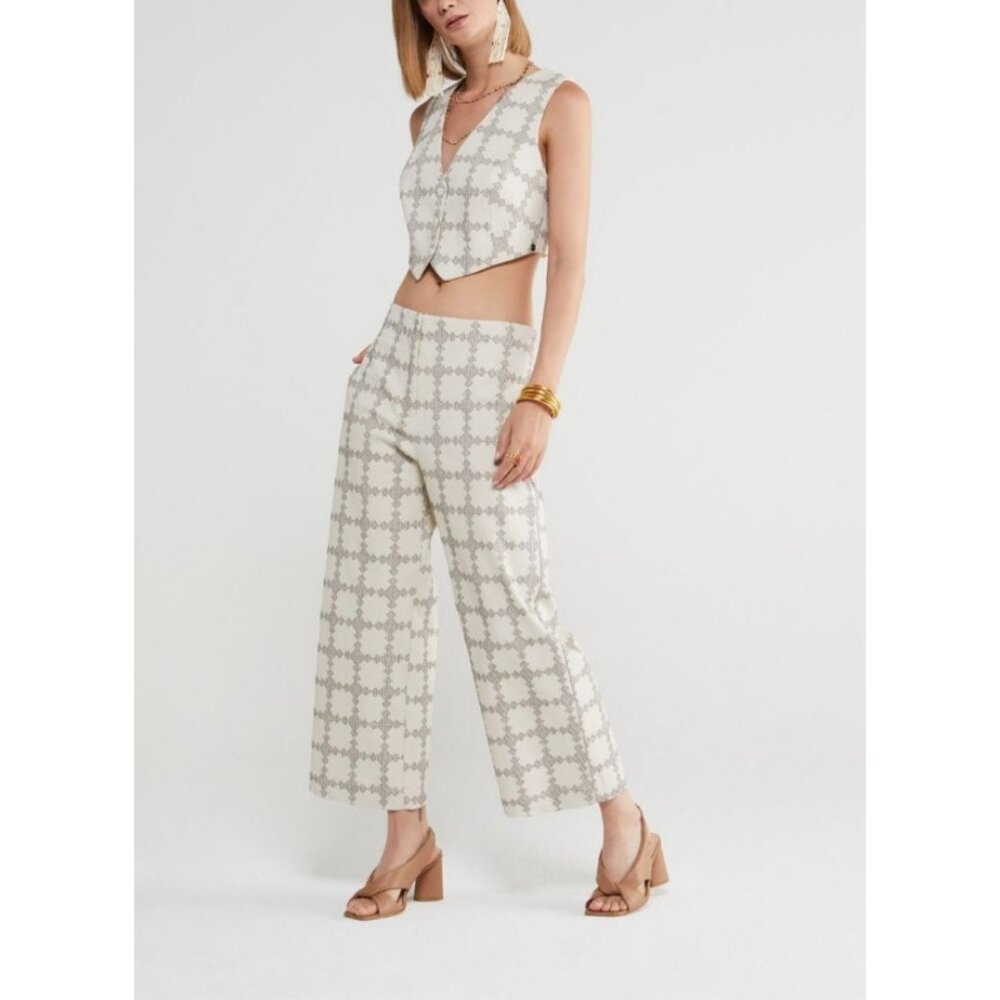 NWT | Ottod'Ame Cotton cropped waistcoat | Sz 48/12